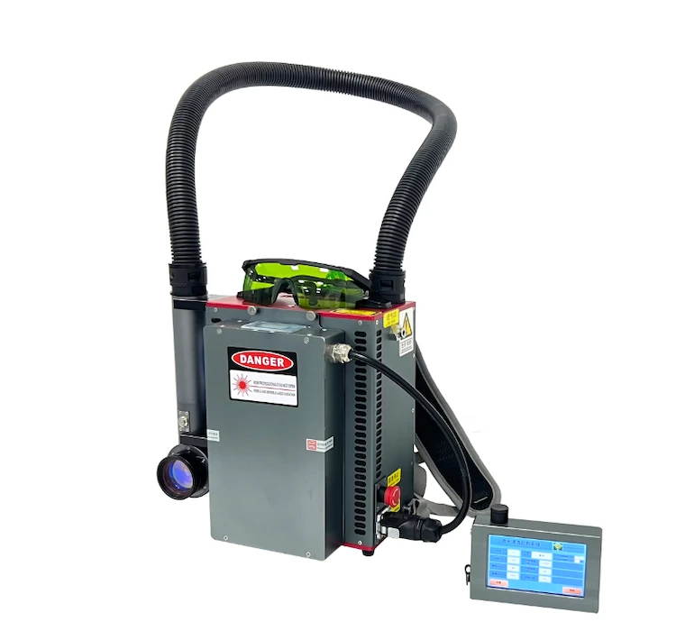 300W 15mj Laserski čistač ruksaka za boju za drvo