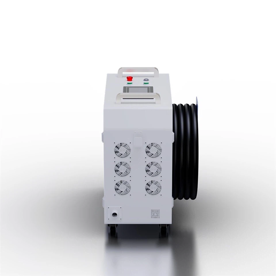 Oil Rig Decontamination 500 Watts Portable Size Air Cooling Laser Cleaning Machine For Grease Cleaning
