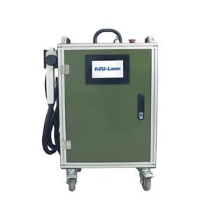 200W prijenosna mašina za pulsno lasersko čišćenje prtljažnika za čišćenje drveta, uklanjanje boje na drvenoj kući.