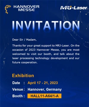 MRJ Laser predstavlja laserske mašine na Hannover Messe 2023